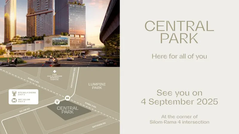 Central Park Bangkok launches ‘Here for All of You’ campaign, transforming billboards into a place of comfort in Lumpini Park, in collaboration with the Bangkok Metropolitan Administration